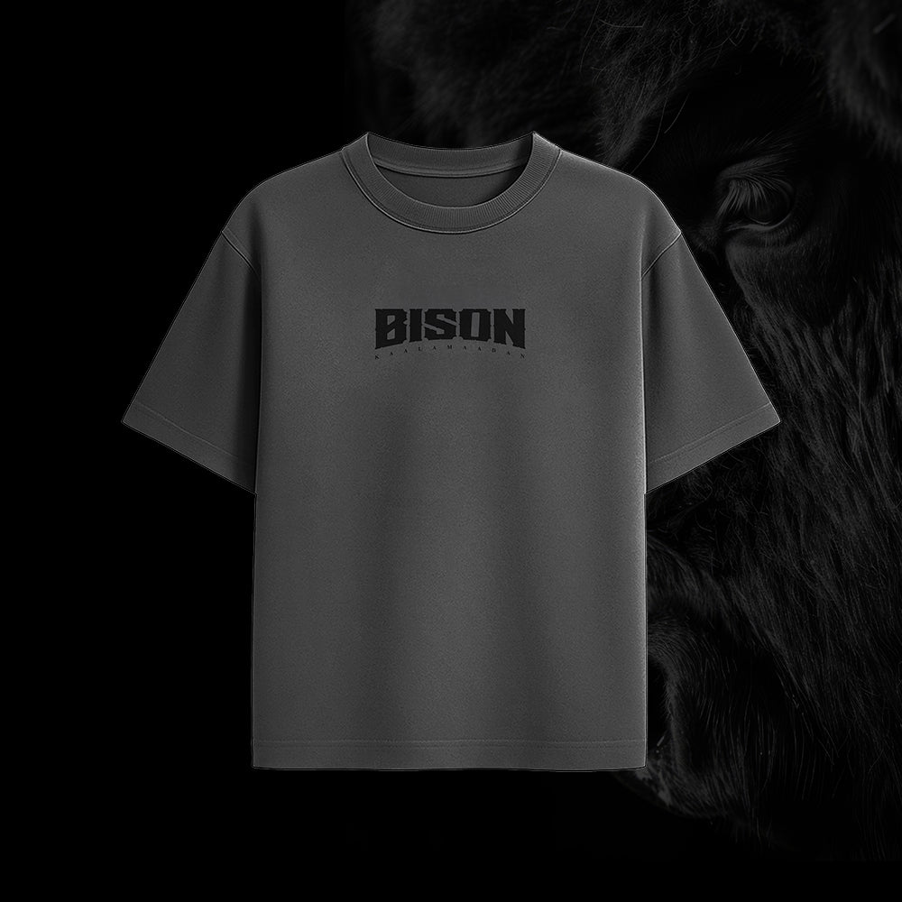 Last of the Line | Oversized Tee | Beige | Bison