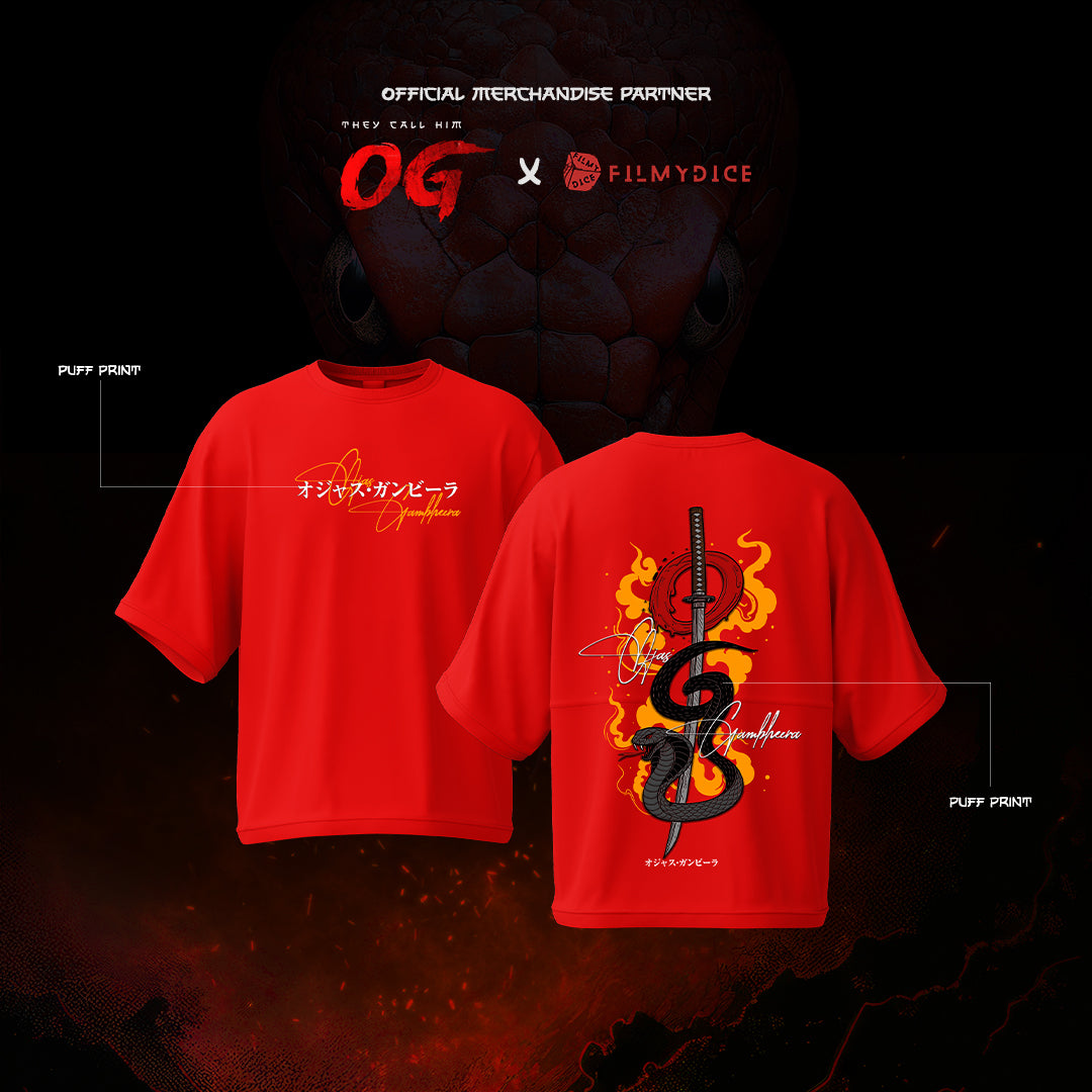 OG : Fire | Oversized Tee | Red | They Call Him OG