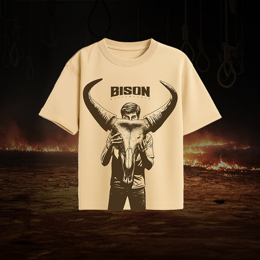 Legend Lives | Oversized Tee | Beige | Bison