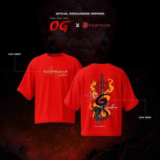 OG : Fire | Oversized Tee | Red | They Call Him OG
