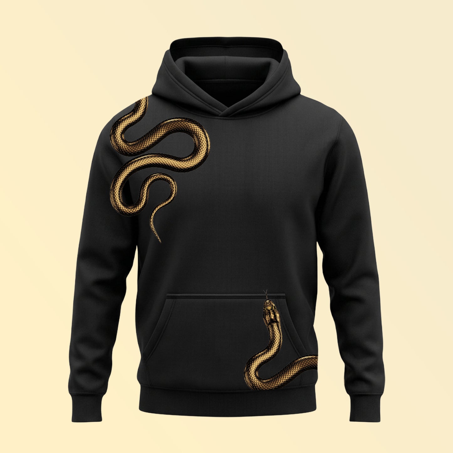 Nagabandham : Takshaka Hoodie – Black Gold Edition