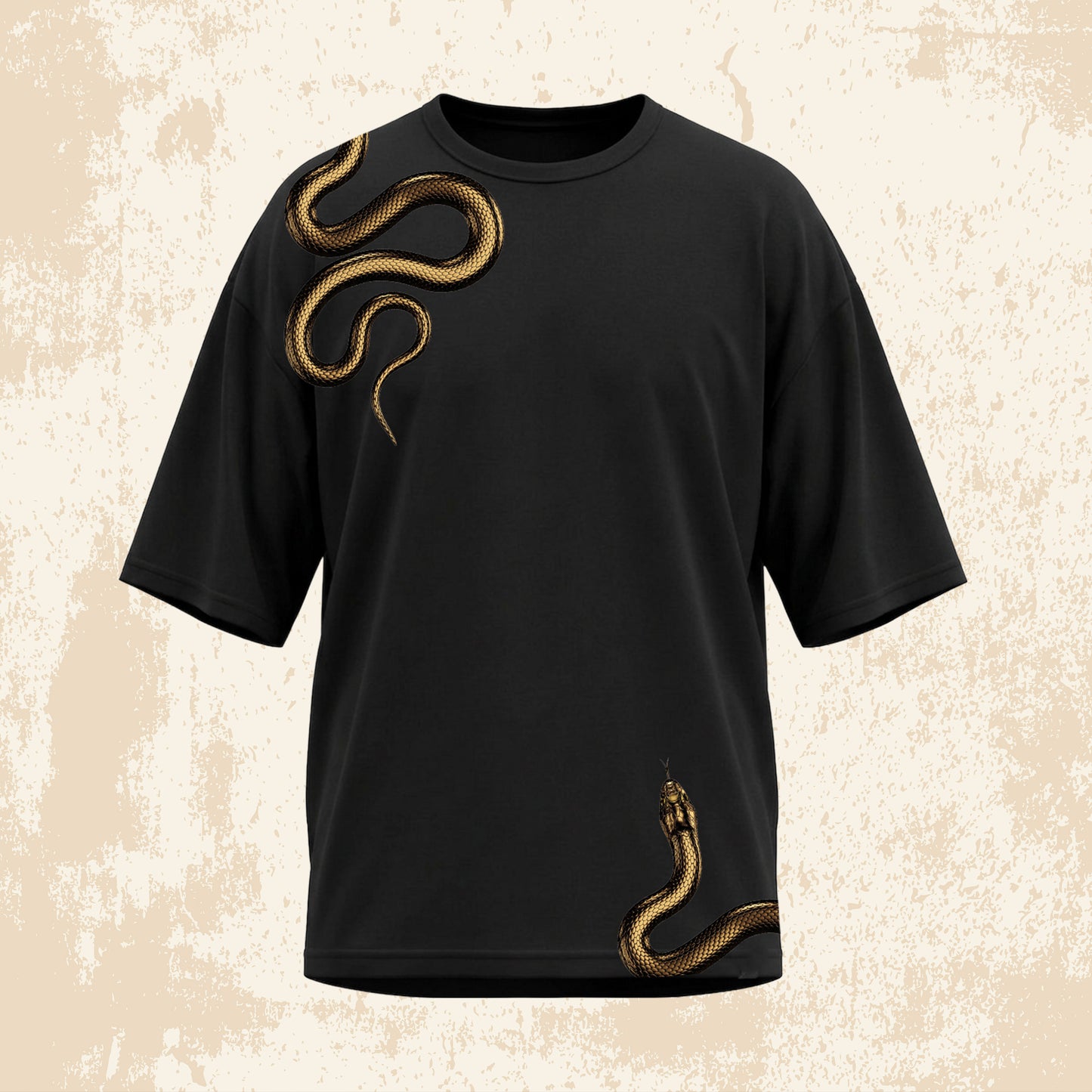 Nagabandham : Takshaka Oversized Tee – Black Edition