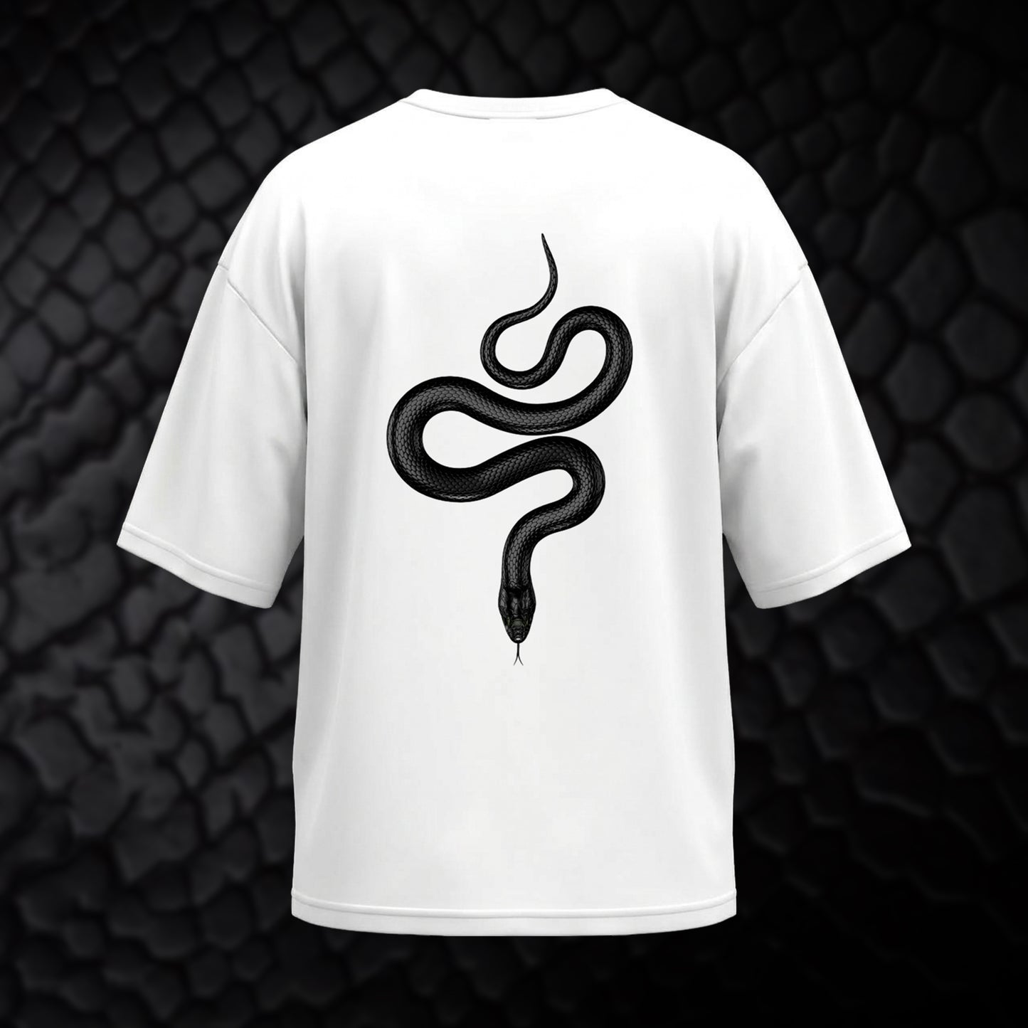 Nagabandham : Takshaka Oversized Tee – White Edition