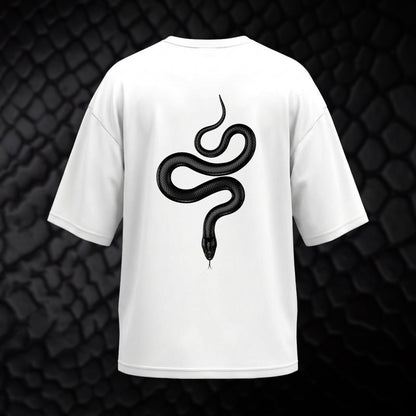 Nagabandham : Takshaka Oversized Tee – White Edition