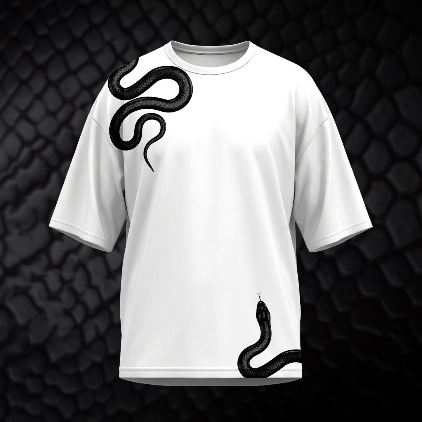 Nagabandham : Takshaka Oversized Tee – White Edition